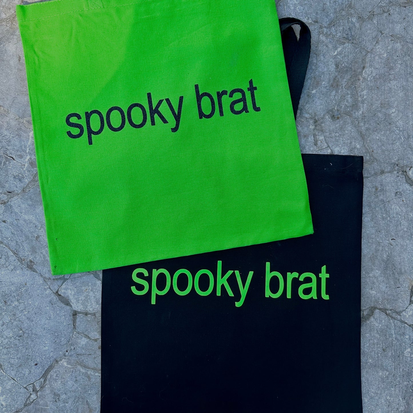 spooky brat Totes