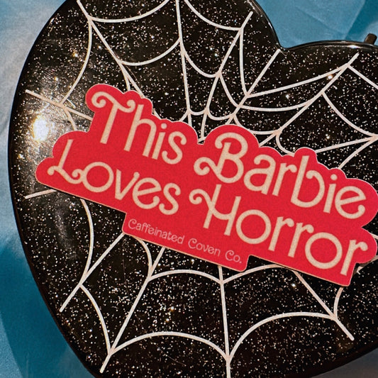 This Doll Loves Horror Sticker