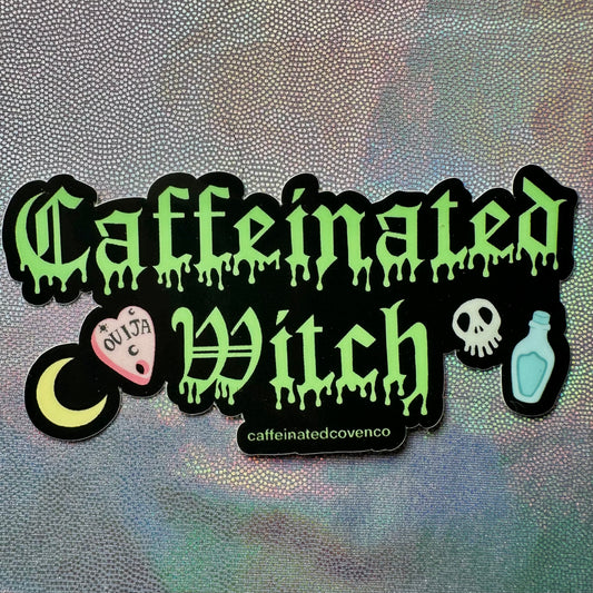 Caffeinated Witch Sticker